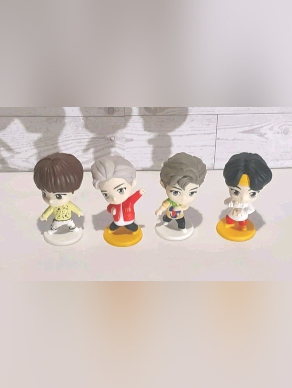 McDonald's Tiny Tan BTS Lot of 4 Loose Collectible Figures Happy Meal toys